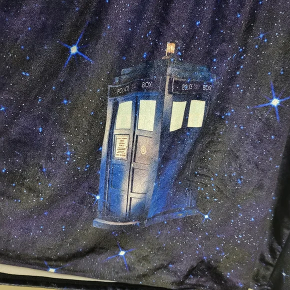 Doctor Who Cosmic Midi Dress with TARDIS - Picture 2 of 6